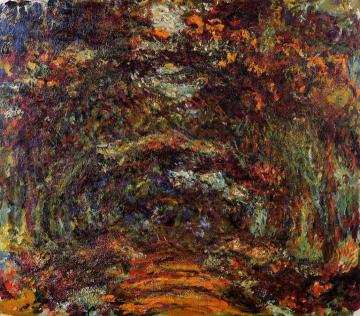 The Path under the Rose Arches, Giverny Artwork by Claude Oscar Monet