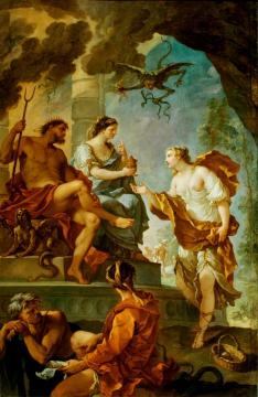 Psyche Obtaining The Elixir Of Beauty From Proserpine Artwork by Charles-Joseph Natoire