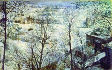 Winter Landscape Artwork by Isaak Brodsky