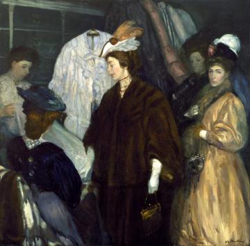 The Shoppers Artwork by William James Glackens