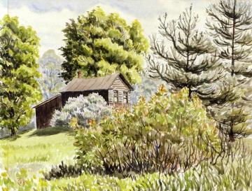 A House Near The Woods Artwork by Charles Burchfield