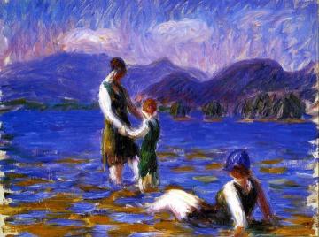 Lake Bathers Artwork by William James Glackens