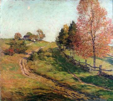 Johnny Cake Hill Artwork by Willard Leroy Metcalf