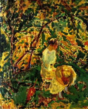 Woman in a Garden Artwork by Alfred Henry Maurer
