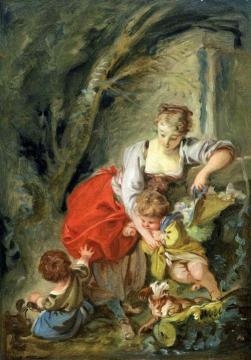 The Young Mother Artwork by Francois Boucher