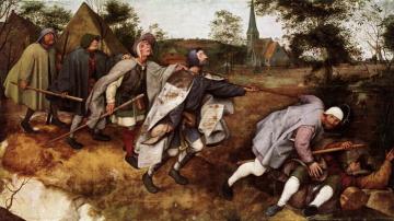 The Parable Of The Blind Leading The Blind Artwork by Pieter Bruegel the Elder