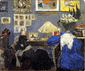 Woman in Blue Artwork by Edouard Vuillard