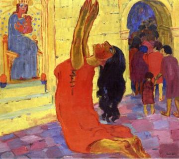 Saint Mary in Egypt - the Conversion Artwork by Emil Nolde