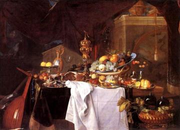 A Table of Desserts Artwork by Jan Davidsz De Heem