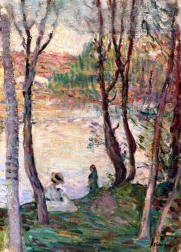 Resting on the Banks of the Yaudet Artwork by Henri Lebasque