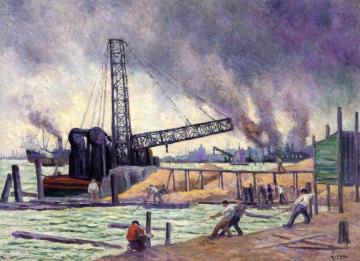 The Port of Rotterdam Artwork by Maximilien Luce