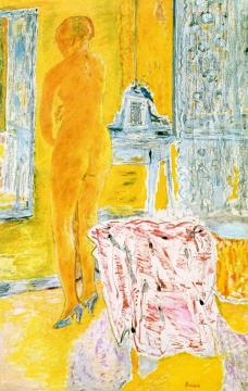 Nude in Yellow Artwork by Pierre Bonnard