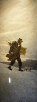 Portrait of the Painter Alphonse Chigot Artwork by Henri Le Sidaner