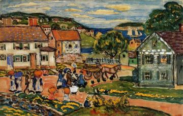 Marblehead Artwork by Maurice Prendergast