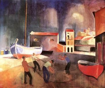 Fishermen Artwork by Karoly Patko