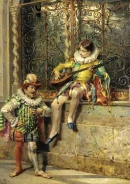 The Musicians Artwork by Cesare Auguste Detti