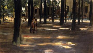Going to School in Laren - Composition Study Artwork by Max Liebermann