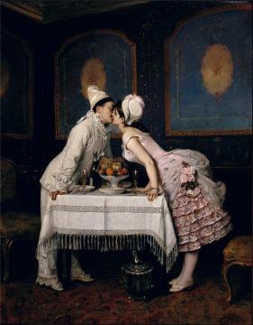 The Kiss Artwork by Auguste Toulmouche