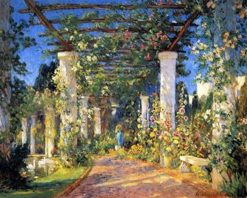 Pergola at the Hotel Samarkand, Santa Barbara Artwork by Colin Campbell Cooper