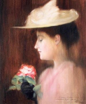 Portrait of Mrs Pataki Artwork by József Rippl-Rónai