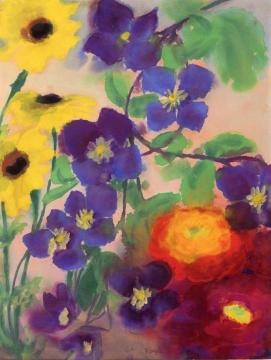 Flowers Artwork by Emil Nolde
