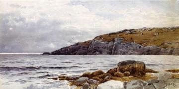 Rocky Coastline Artwork by Alfred Thompson Bricher