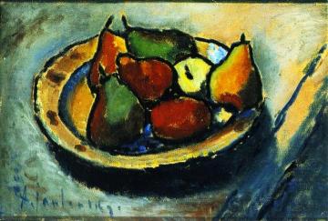 Still LIfe with Pears Artwork by Alexej Jawlensky