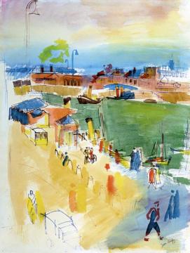 The Southampton Dock In Le Havre Artwork by Jean Dufy