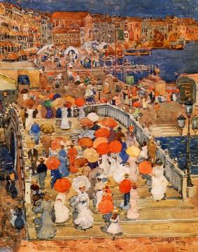 Ponte della Paglia Artwork by Maurice Prendergast