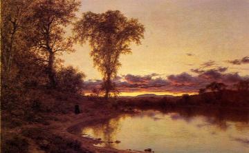 Twilight, a Stroll by the Shore Artwork by Jervis McEntee