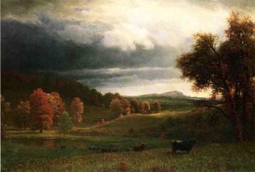 Autumn Landscape: The Catskills Artwork by Albert Bierstadt