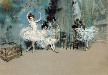 Ballet Dancers Artwork by Everett Shinn