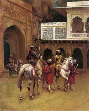 Indian Prince, Palace Of Agra Artwork by Edwin Lord Weeks