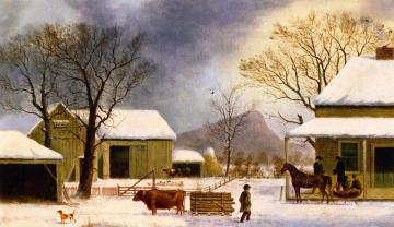Winter, New Haven, Connecticut Artwork by George Boice Durrie