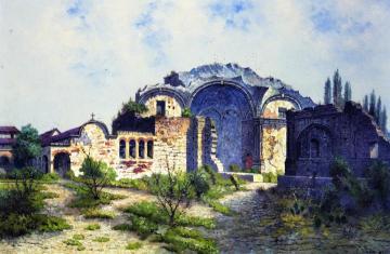 Mission San Juan Capistrano Artwork by Edwin Deakin