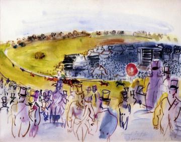 Epson, View from the Stands Artwork by Raoul Dufy