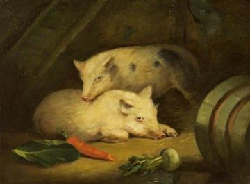 Pigs Artwork by George Morland