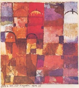 Rote und weisse Kuppeln Artwork by Paul Klee