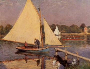 Boaters at Argenteuil Artwork by Claude Oscar Monet