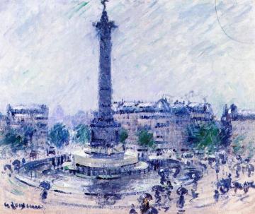 Paris, Place De La Bastille Artwork by Gustave Loiseau