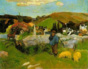 The Swineheard Artwork by Paul Gauguin