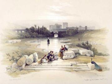 Baalbec, From The Fountain Artwork by David Roberts
