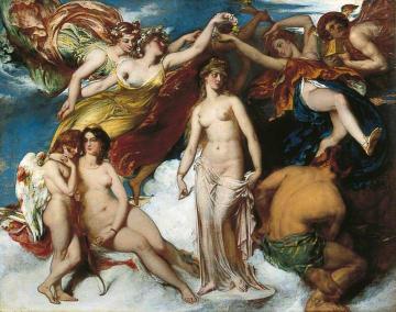 Pandora Crowned By The Seasons Artwork by William Etty