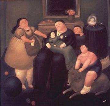 Family Artwork by Fernando Botero