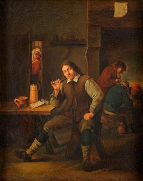 Tavern Interior With Smoker Artwork by David Teniers II