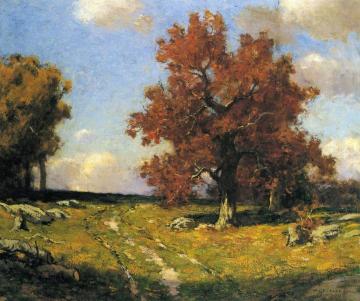 Country Lane in Autumn Artwork by Bruce Crane