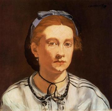 Portrait of Victorine Meurent Artwork by Edouard Manet