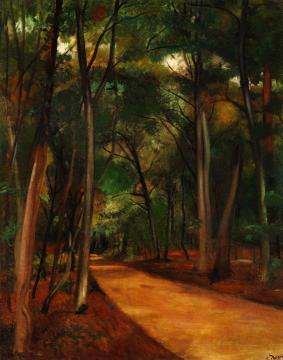 Path in Fountainebleau Forest Artwork by Andre Derain
