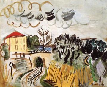 The Railway Line Artwork by Raoul Dufy