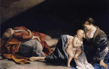 Rest on the Flight to Egypt Artwork by Orazio Gentileschi